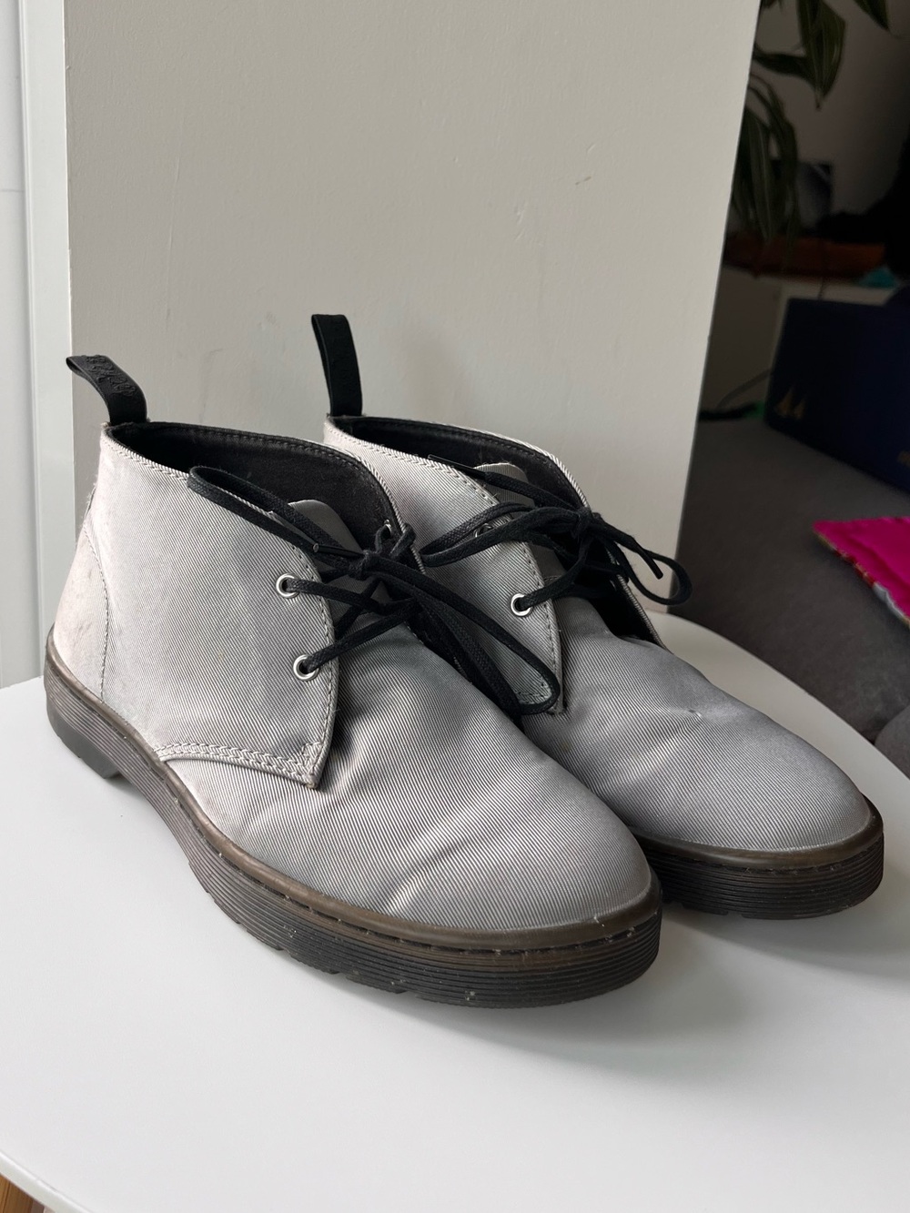 Dr. Martens Grey Silver Daytona Low Boots